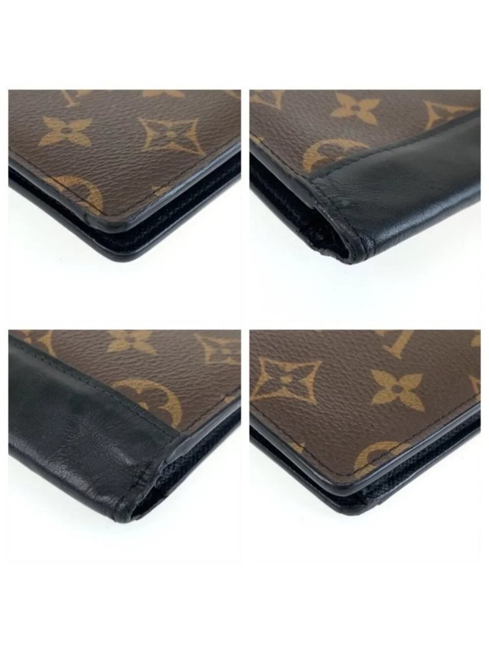 Louis Vuitton Monogram Macassar Portefeuille Brazza Brown Wallet